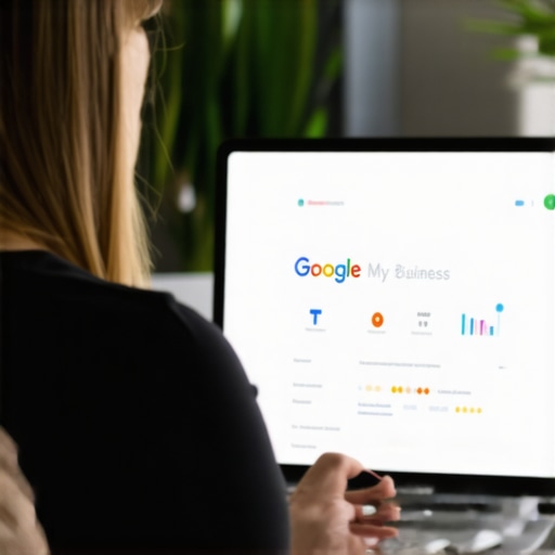 Team reviewing Google My Business insights for local SEO strategy